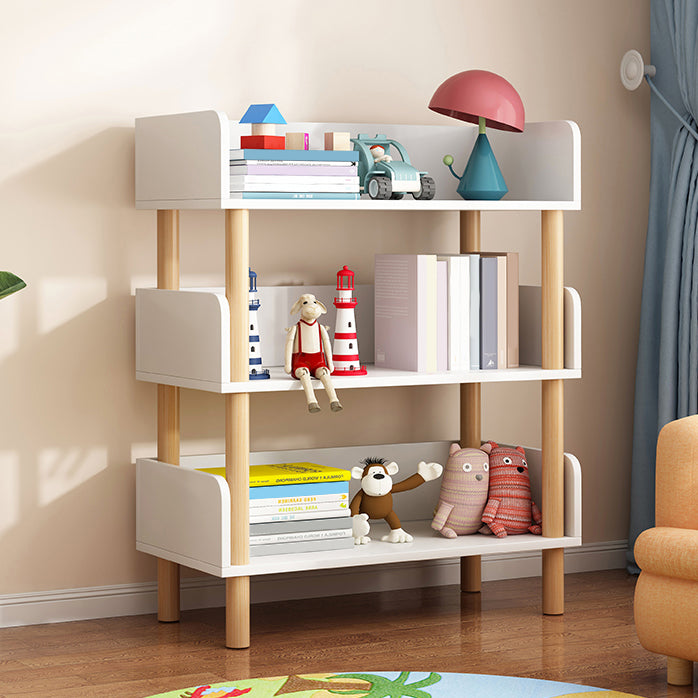 Modern Style Bookshelf Engineer Wood Open Back Bookcase for Home