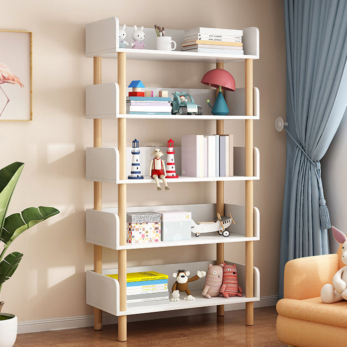 Modern Style Bookshelf Engineer Wood Open Back Bookcase for Home