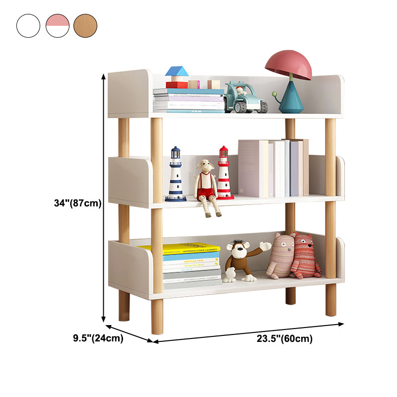Modern Style Bookshelf Engineer Wood Open Back Bookcase for Home