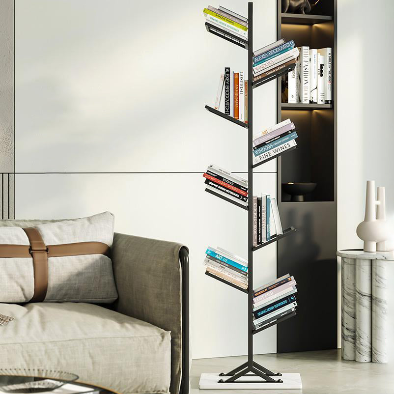 9.49"W Bookshelf Invisible Contemporary Style Bookcase for Office Home