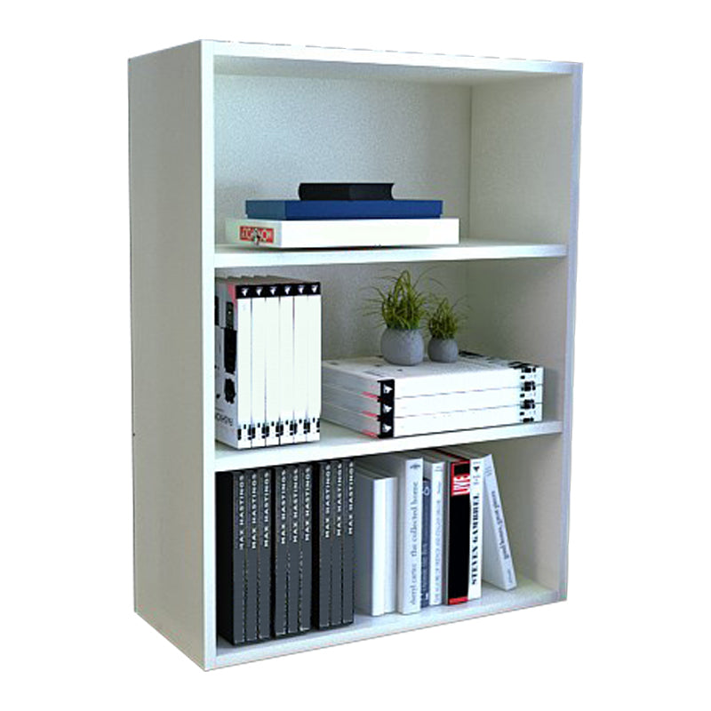 Modern Style Bookshelf Closed Back Wood Bookcase for Home Office