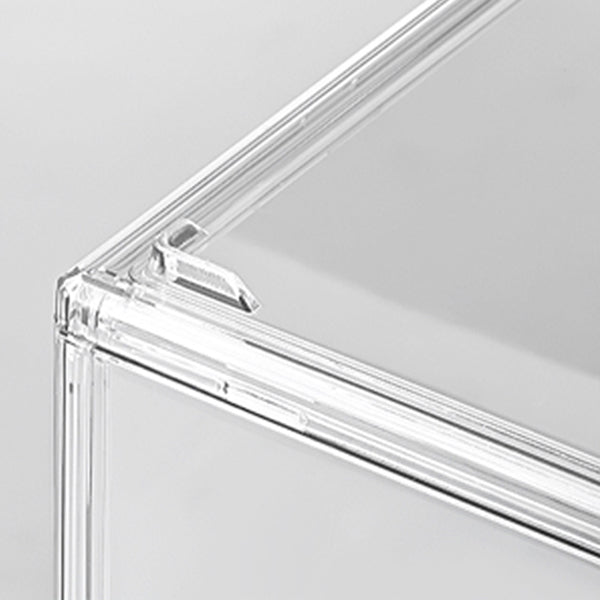 Modern Style Bookshelf Stackable Plastic Bookcase for Home Office