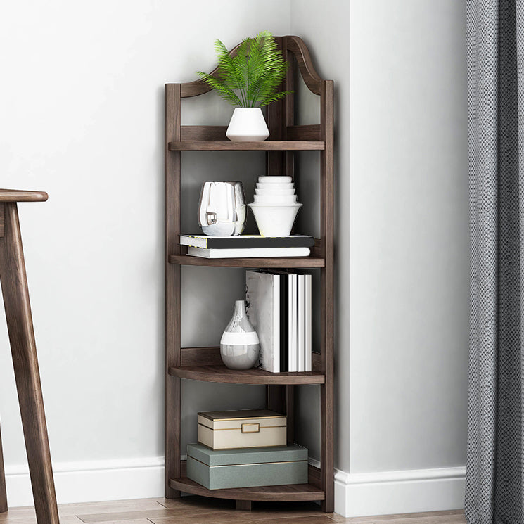 Corner Book Shelf Vertical Modern Shelf Bookcase for Study Room