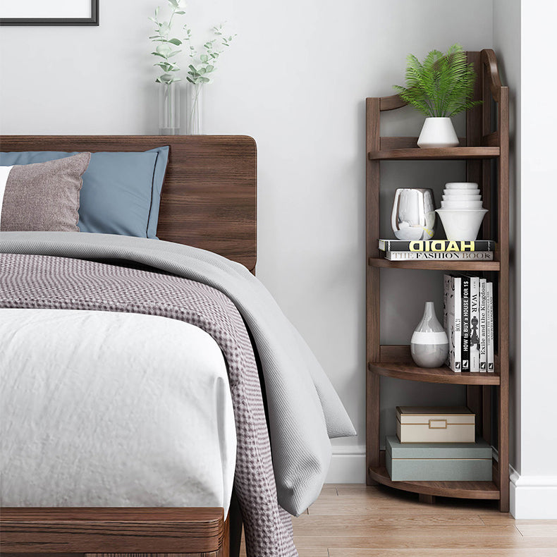 Corner Book Shelf Vertical Modern Shelf Bookcase for Study Room