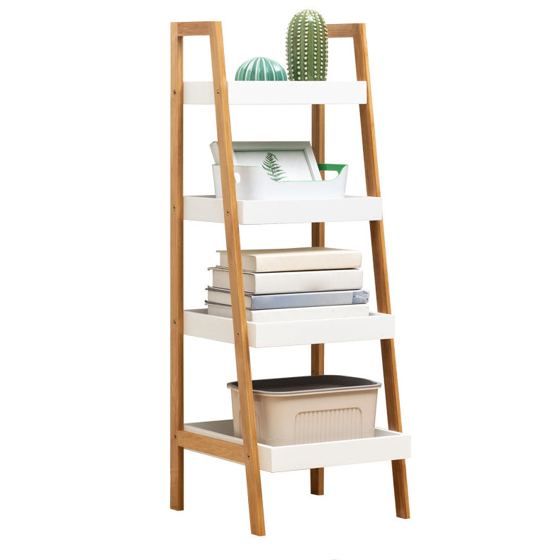 Wooden Open Bookshelf Modern Rectangle Bookcase with Shelves