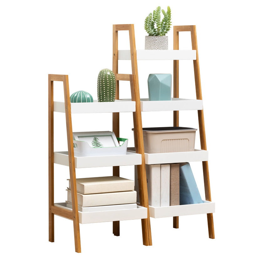 Wooden Open Bookshelf Modern Rectangle Bookcase with Shelves