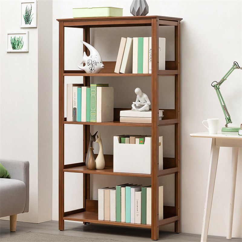 Modern Open Bookshelf Rectangle Wood Bookcase with Shelves for Home