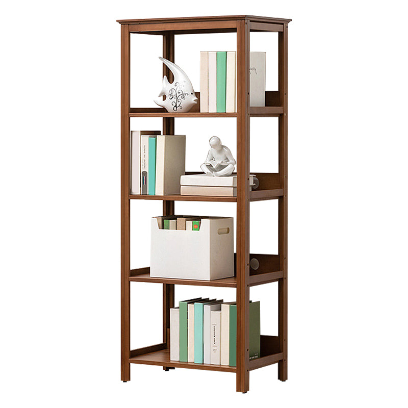 Modern Open Bookshelf Rectangle Wood Bookcase with Shelves for Home