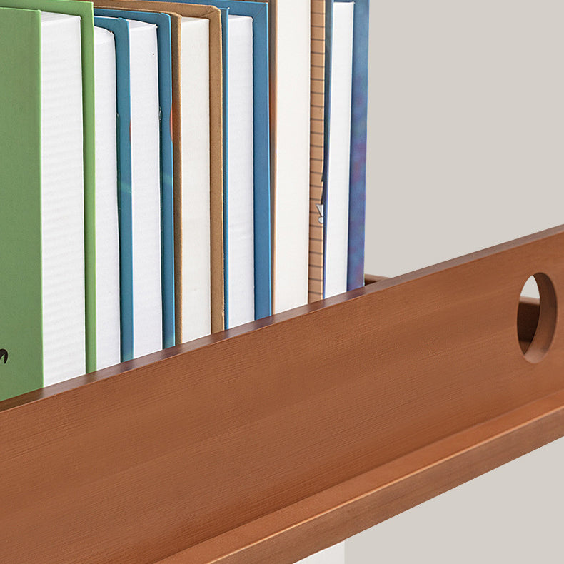 Modern Open Bookshelf Rectangle Wood Bookcase with Shelves for Home