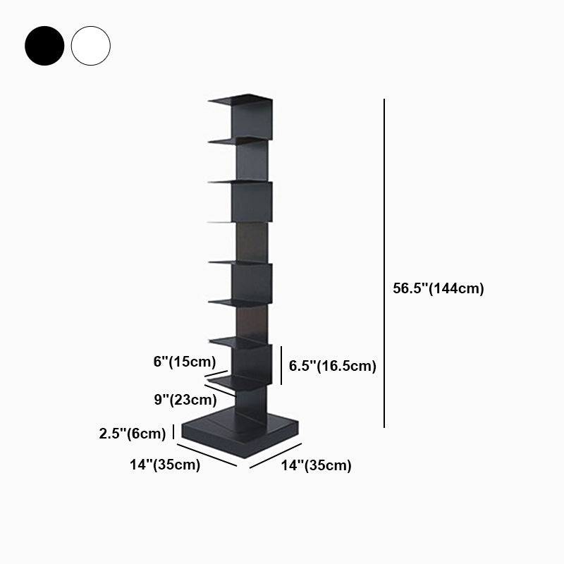 Invisible Bookshelf Contemporary Style Closed Back Bookcase for Home and Office