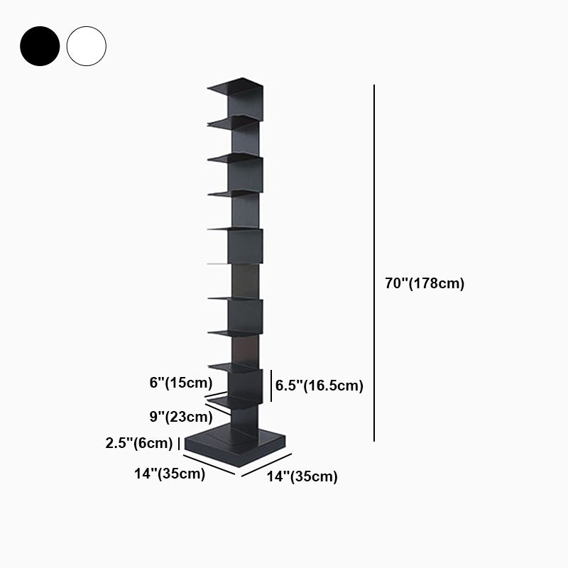 Invisible Bookshelf Contemporary Style Closed Back Bookcase for Home and Office