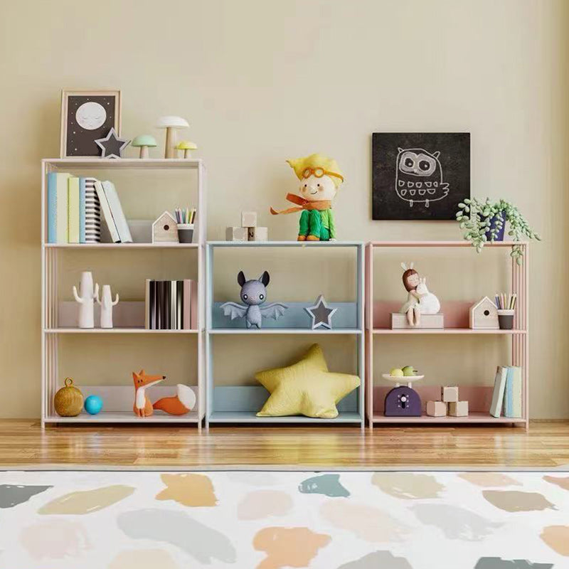 Scandinavian Open Back Bookshelf Metal Shelf Bookcase for Study Room