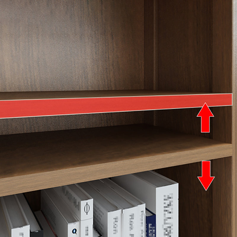 Scandinavian Rubber Wood Standard Bookshelf Closed Back Vertical Bookshelf