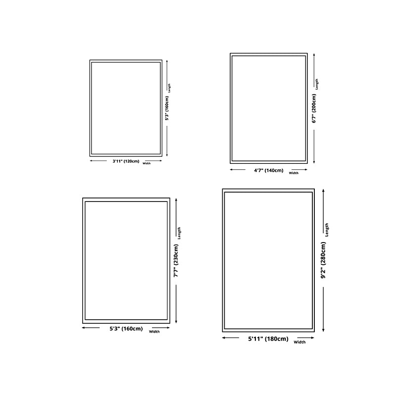 Apricot Casual Rug Polyester Print Rug Stain Resistant Rug for Drawing Room