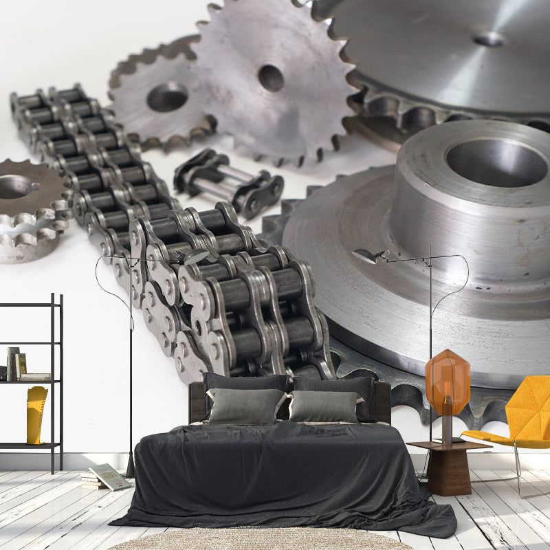 Metal Gear Photography Mildew Resistant Wallpaper Sitting Room Mural Wallpaper