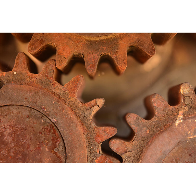 Eco-friendly Metal Gear Photography Wallpaper Drawing Room Mural Wallpaper