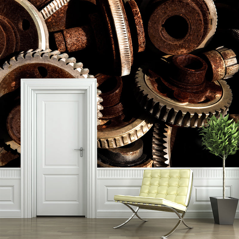 Environmental Photography Wallpaper Metal Gear Drawing Room Mural Wallpaper