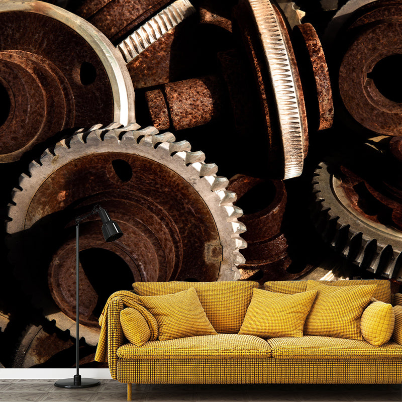 Environmental Photography Wallpaper Metal Gear Drawing Room Mural Wallpaper