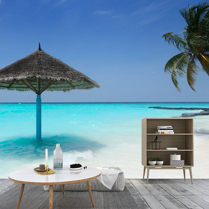 Sea Beach Photography Decorative Wallpaper Living Room Mural Wallpaper