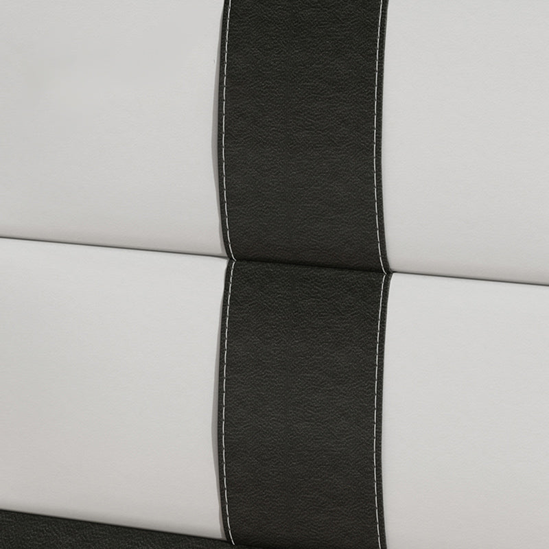 Drawer Storage Bed Nightstand 16'' Tall Faux Leather Modern Nightstand