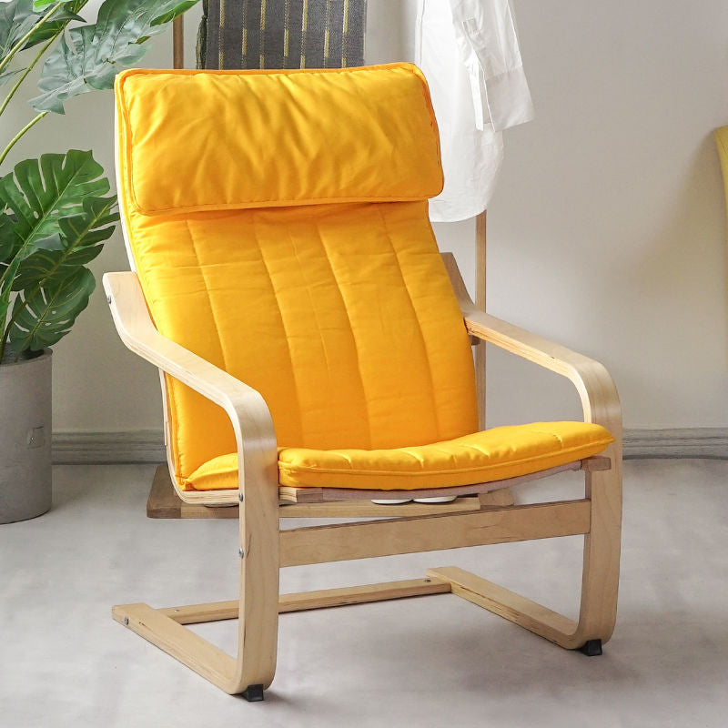 26.77"L x 32.28"W x 38.58"H Modern Cushion Back Sloped Arms Chair