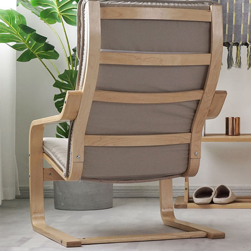 26.77"L x 32.28"W x 38.58"H Modern Cushion Back Sloped Arms Chair