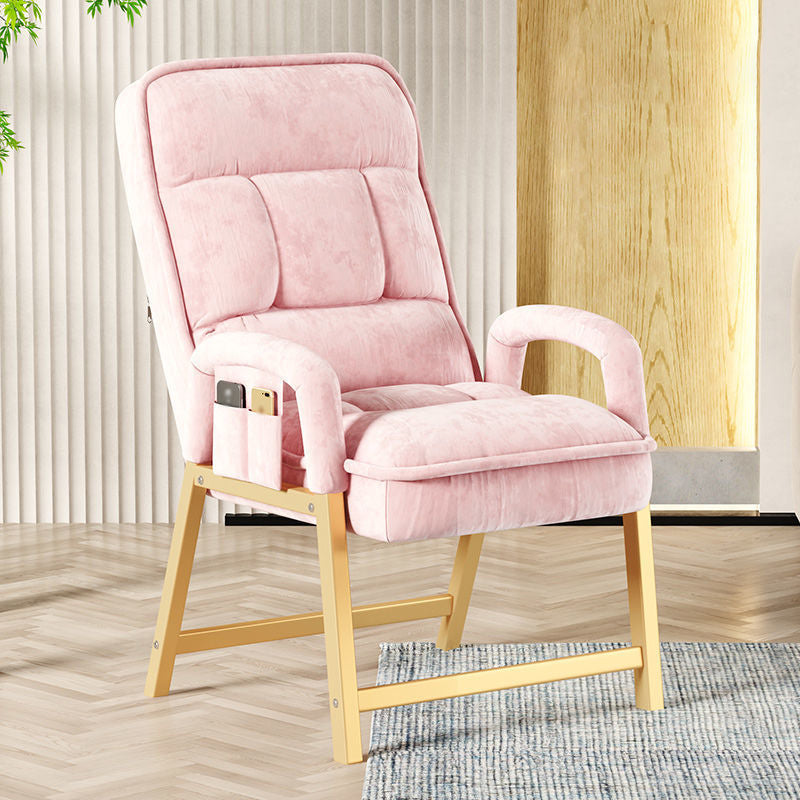 22.05"L x 37.8"W x 37.8"H Modern Sewn Pillow Back Track Arms Parsons Chair