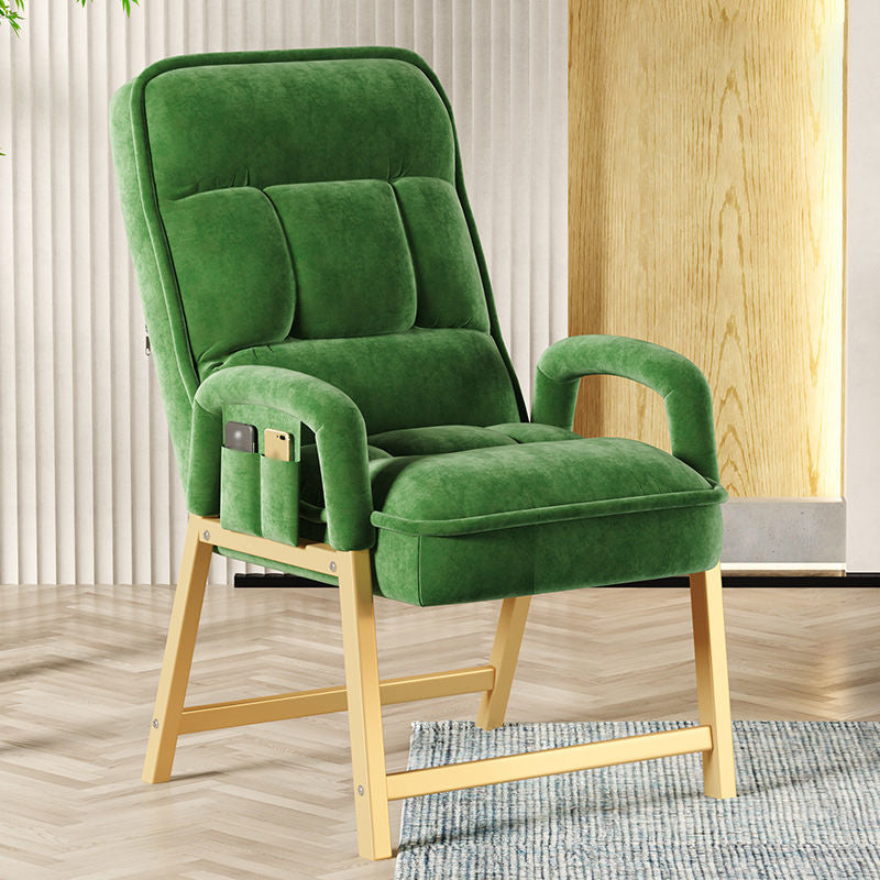 22.05"L x 37.8"W x 37.8"H Modern Sewn Pillow Back Track Arms Parsons Chair