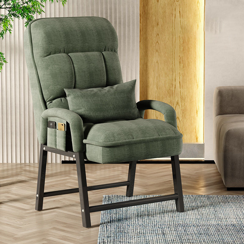 22.05"L x 37.8"W x 37.8"H Modern Sewn Pillow Back Track Arms Parsons Chair