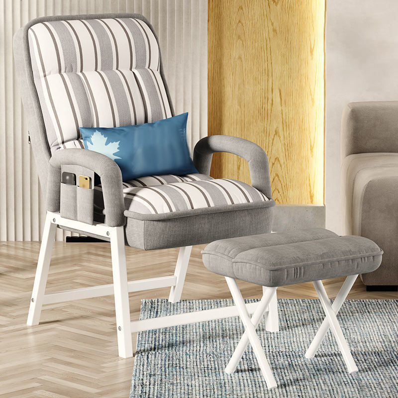 22.05"L x 37.8"W x 37.8"H Modern Sewn Pillow Back Track Arms Parsons Chair