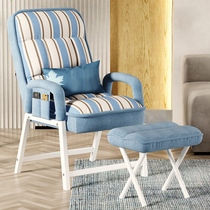 22.05"L x 37.8"W x 37.8"H Modern Sewn Pillow Back Track Arms Parsons Chair