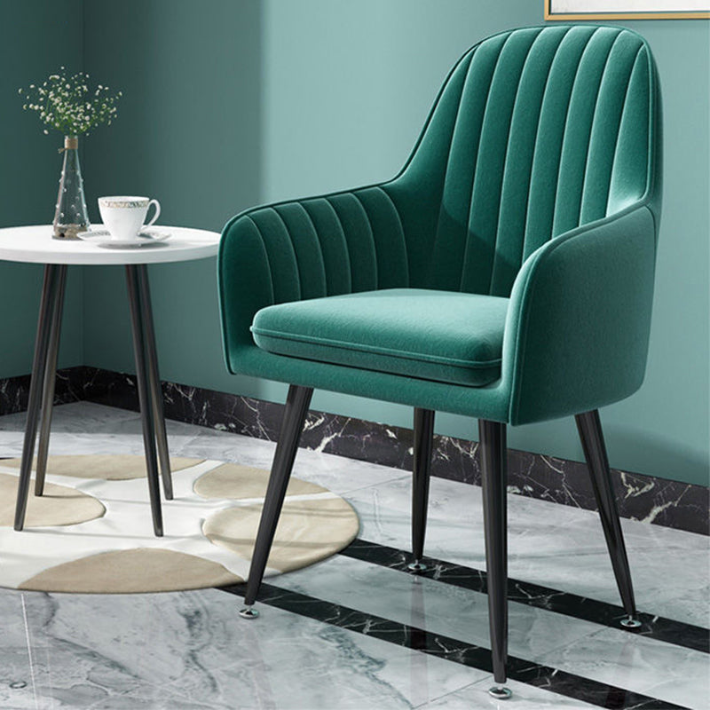 20.08"L x 20.08"W x 31.89"H Modern Sewn Pillow Back Flared Arms Parsons Chair