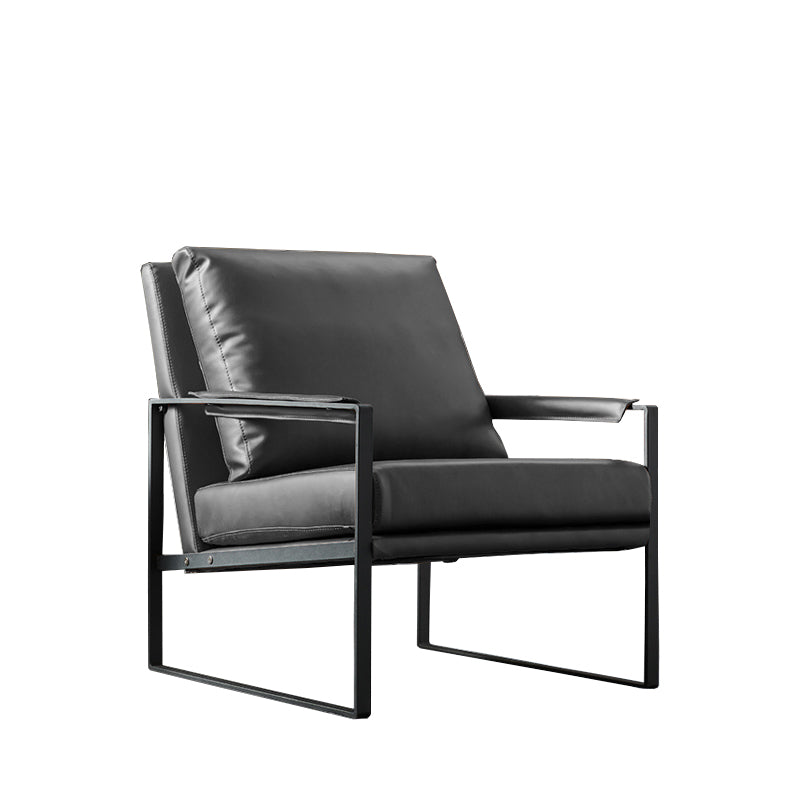 27.56"L x 28.35"W x 29.53"H Contemporary Cushion Back Pillow Top Arms Chair