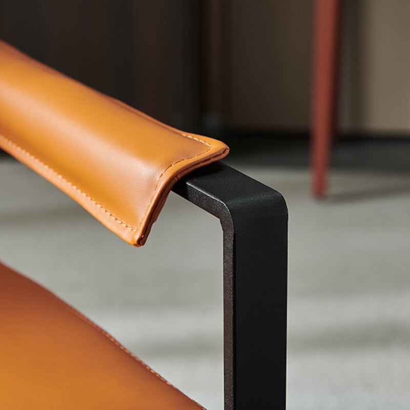 27.56"L x 28.35"W x 29.53"H Contemporary Cushion Back Pillow Top Arms Chair