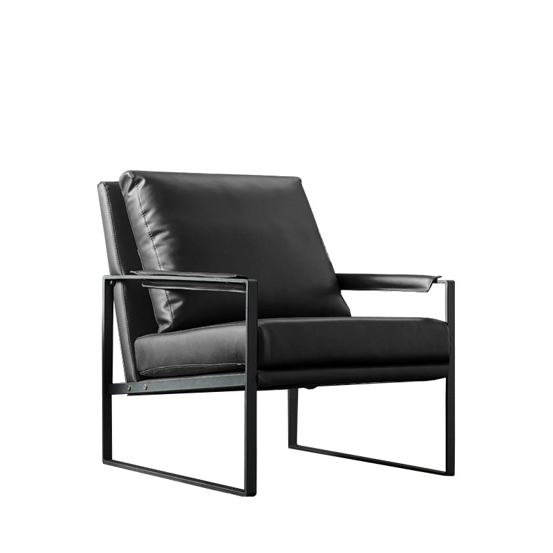 27.56"L x 28.35"W x 29.53"H Contemporary Cushion Back Pillow Top Arms Chair