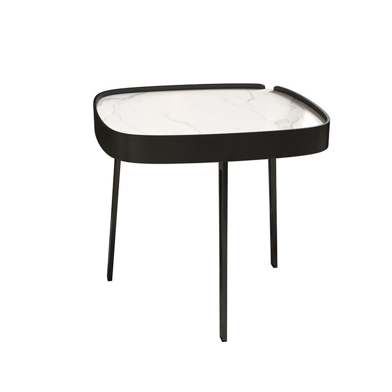 Modern Slate/metal Oval/square Coffee Table for Living Room Cocktail Table