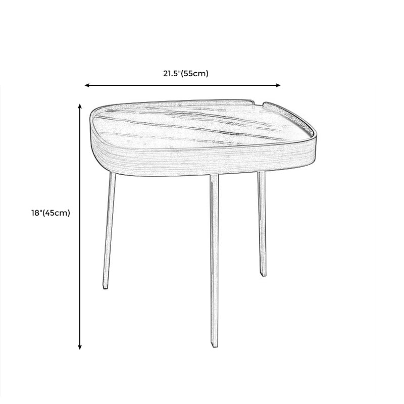 Modern Slate/metal Oval/square Coffee Table for Living Room Cocktail Table
