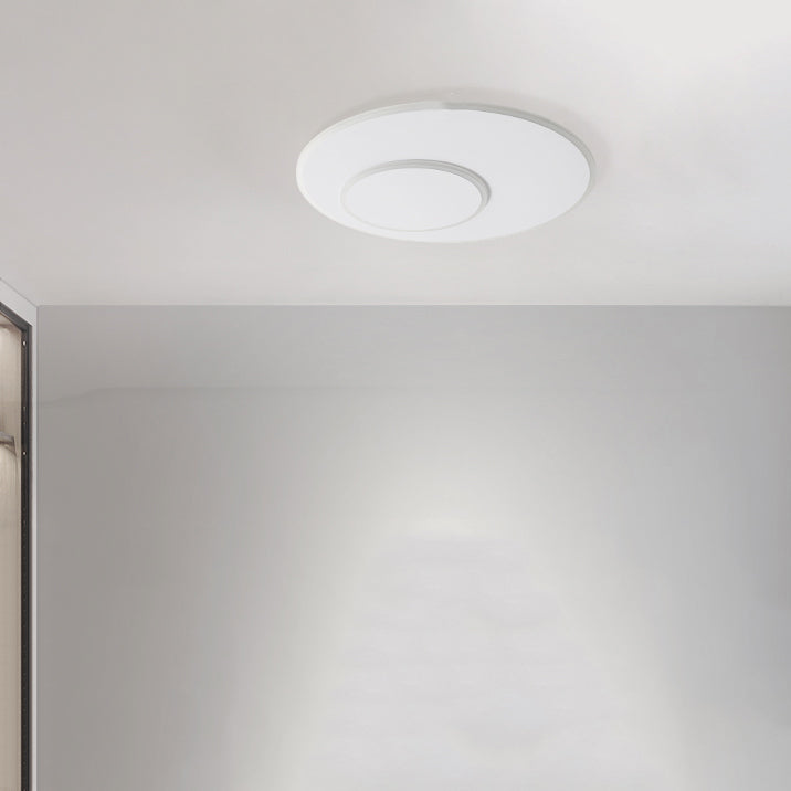 Geometry Shape Ceiling Flush Modern Style Metal 2 Light Ceiling Mounted Lights in White