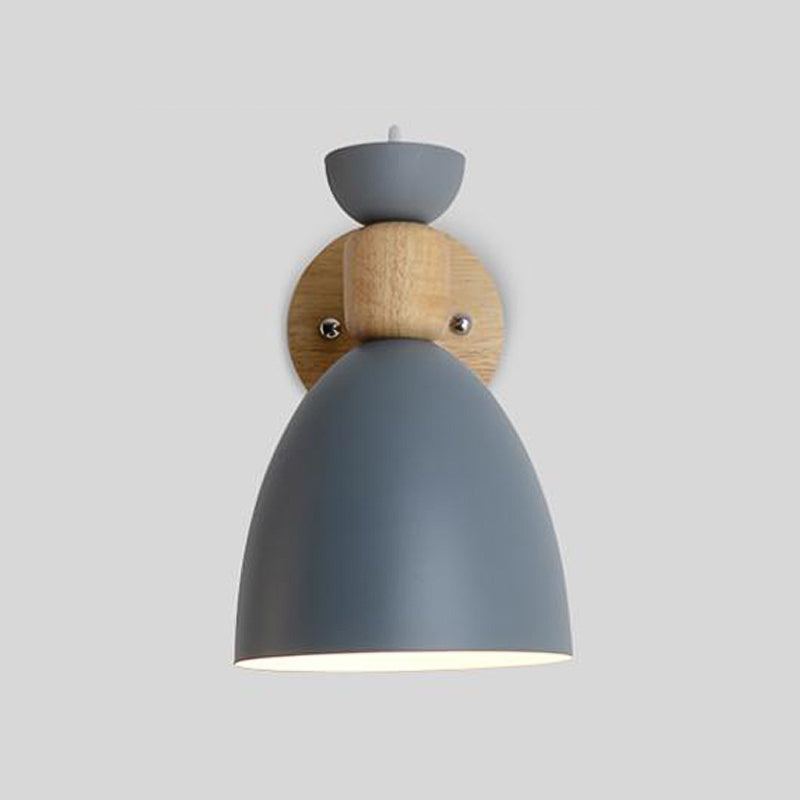 Flared Wall Sconce Lighting Modern Style Metal 1 Light Wall Mounted Light