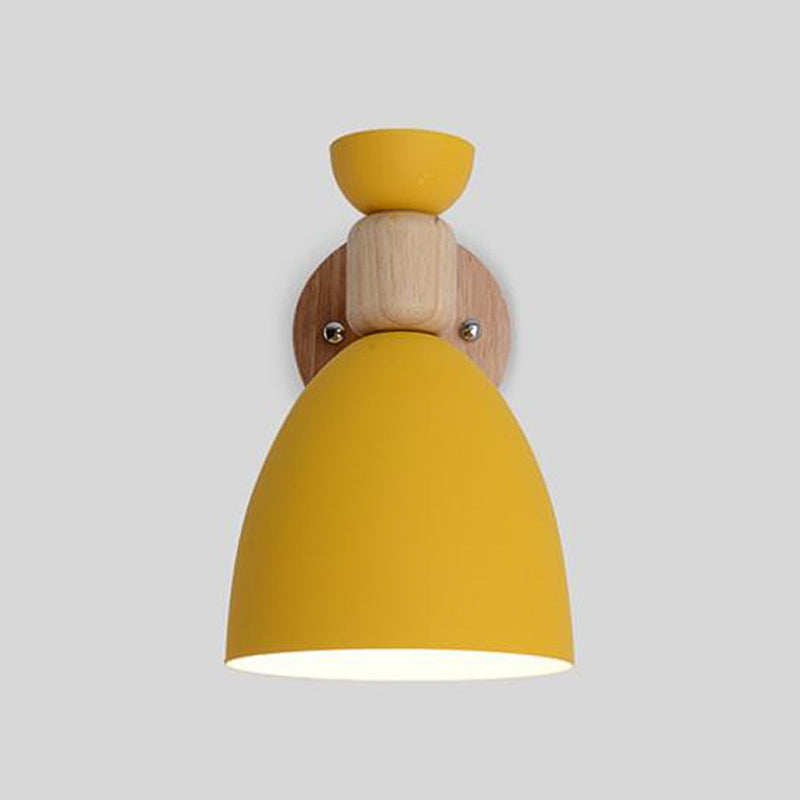 Flared Wall Sconce Lighting Modern Style Metal 1 Light Wall Mounted Light