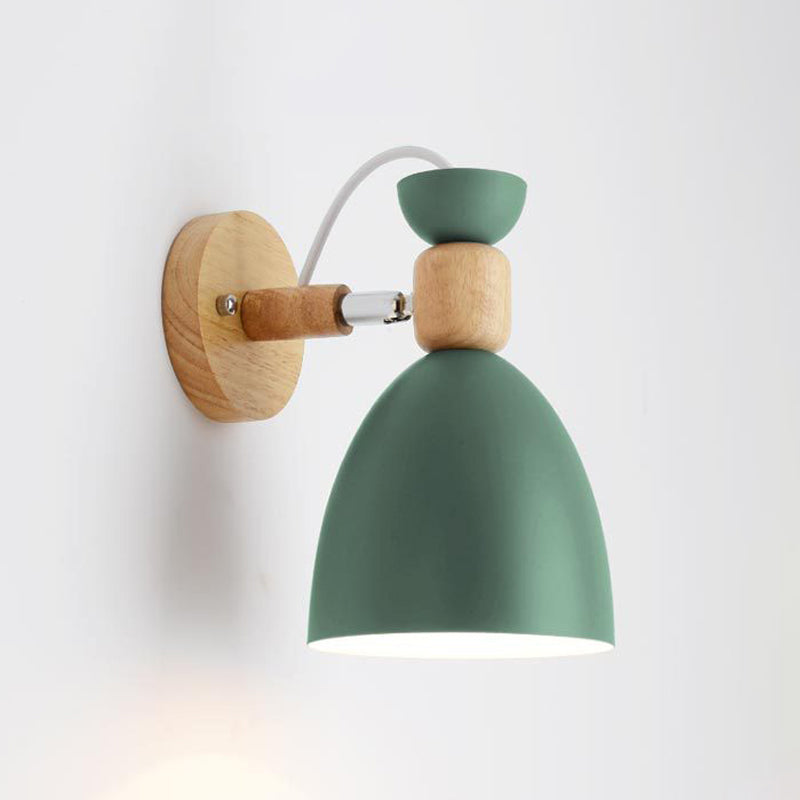 Flared Wall Sconce Lighting Modern Style Metal 1 Light Wall Mounted Light