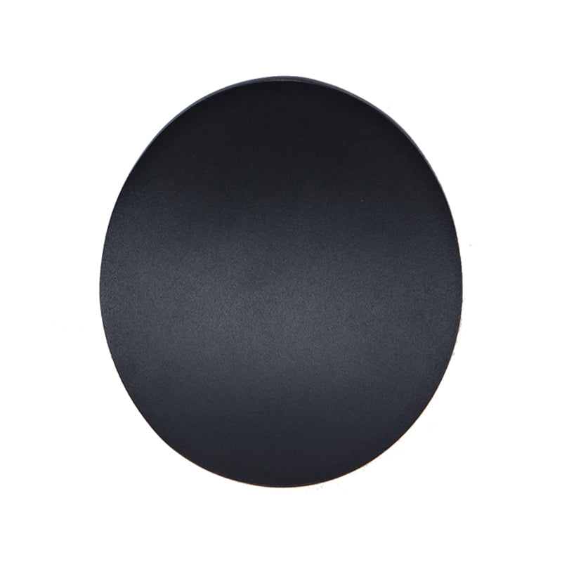 Round Metal Wall Sconce Modern Style 1-Light Wall Mount Lighting