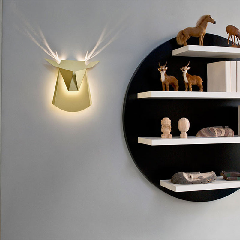 1 Light Geometric Wall Lights Modern Style Metal Wall Lighting Ideas