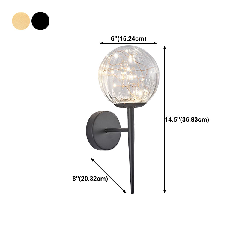 1 leichte Ballwandlichter moderner Stil von Glaswandbeleuchtung Ideen