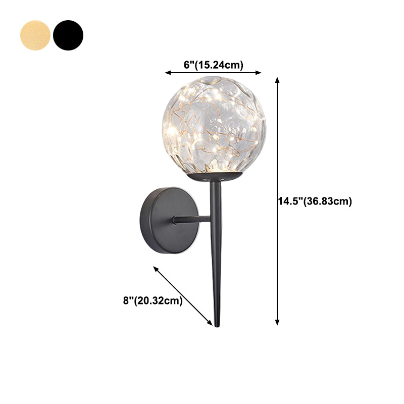 1 leichte Ballwandlichter moderner Stil von Glaswandbeleuchtung Ideen