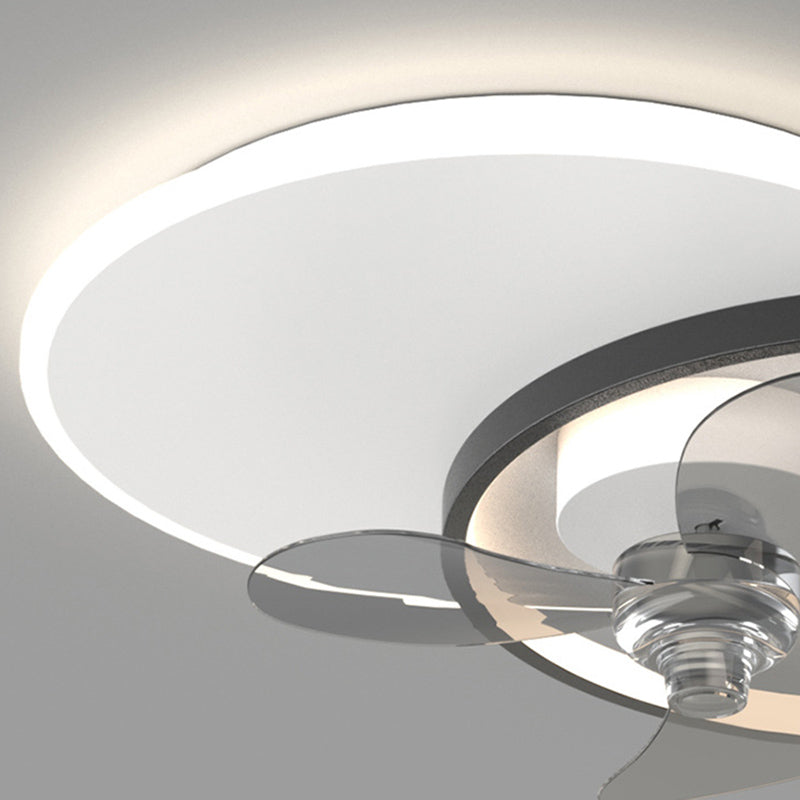 Black LED Ceiling Fan Light Multi-Light LED Ceiling Mount Lamp for Bedroom