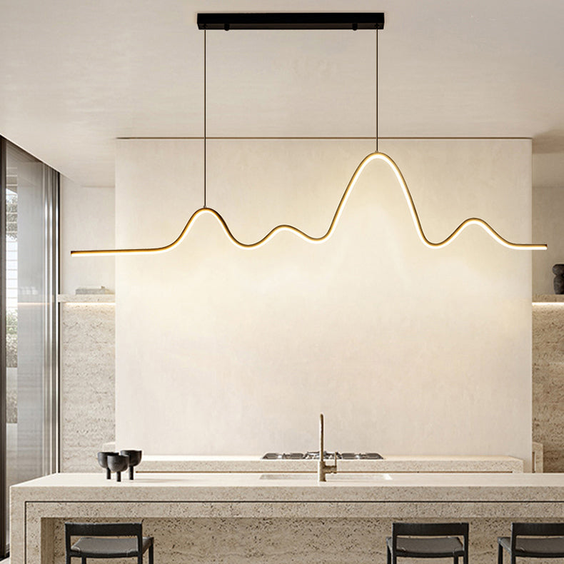 Nordic Minimalist Island Light Modern LED Pendant Lamp Fixture for Dining Room