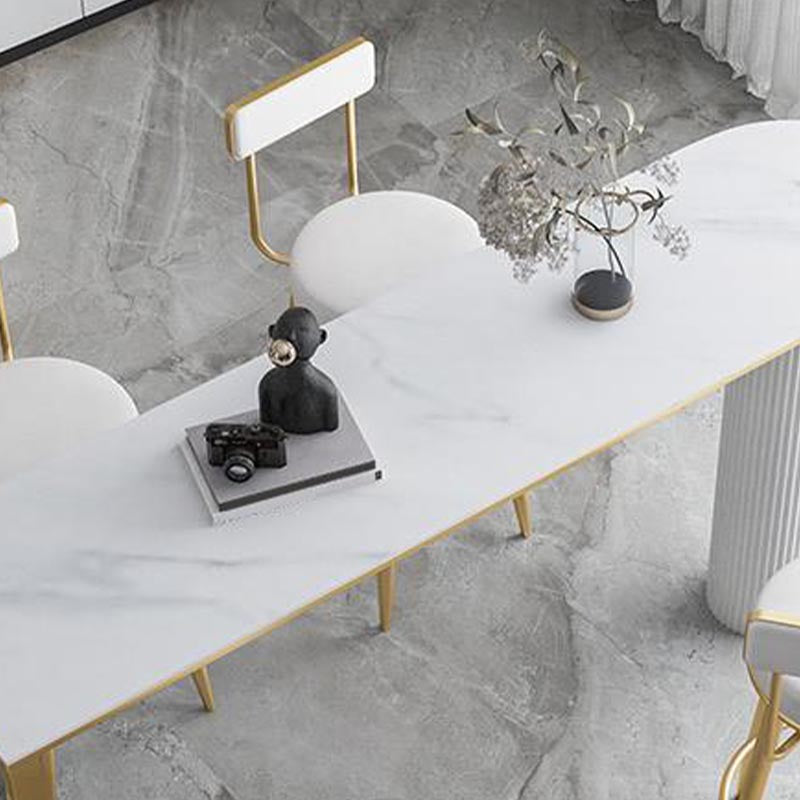 Island Contemporary Bar Table 42-inch Height Stone Top Bistro Table