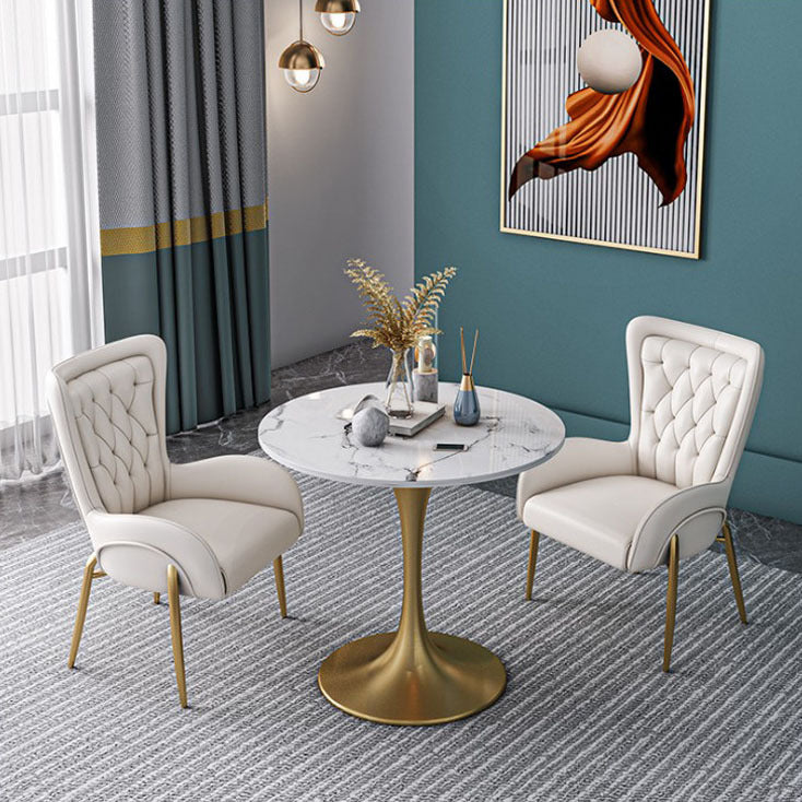 Glam Style Sintered Stone Dining Set 1/2/3/4/5 Pieces Dining Set