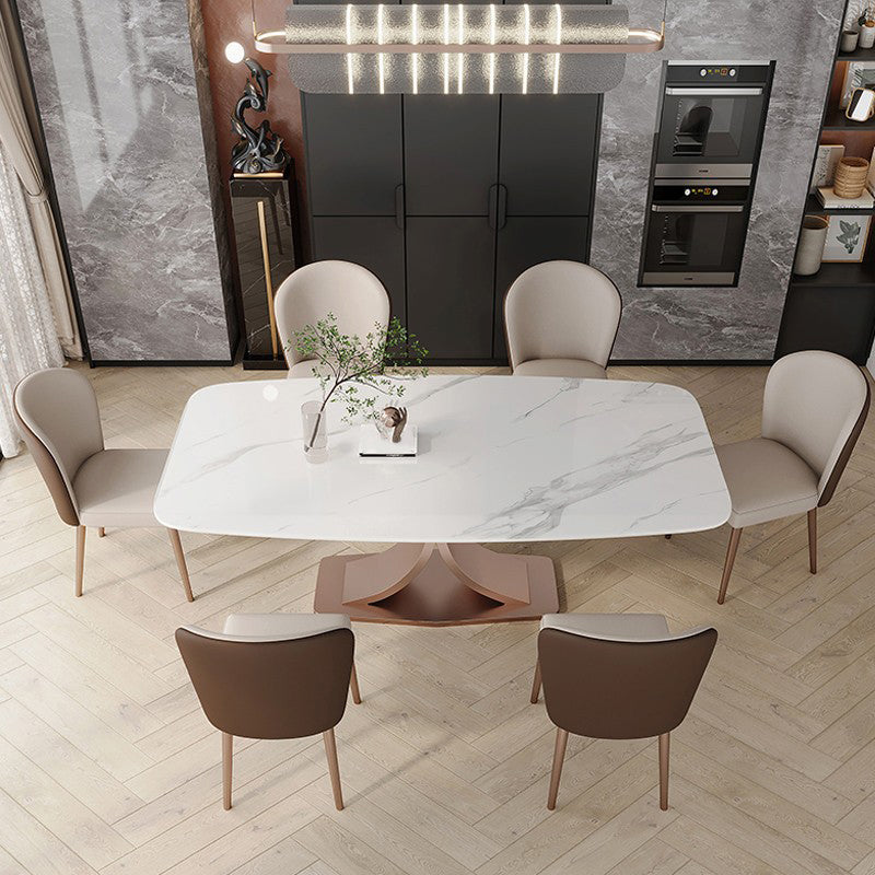 Modern Sintered Stone Dining Set 1/4/5/7 Pieces Rectangular Dining Table Set